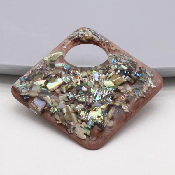 charms product natural shell pendant gravel and resin square exquisite personality for making necklace accessories, Bronze;silver
charms product natural shell pendant gravel and resin square exquisite personality for making necklace accessories, Bronze;silver