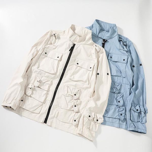 men's casual shirts fashion tide brand autumn jacket special craft trend multi-pocket single row zipper, White;black
men's casual shirts fashion tide brand autumn jacket special craft trend multi-pocket single row zipper, White;black