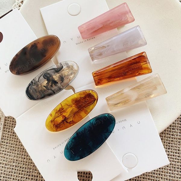 new fashion vintage resin marble hairpins hair clip women girls geometric oval shape transparent hair clip hair accessories, Golden;silver
new fashion vintage resin marble hairpins hair clip women girls geometric oval shape transparent hair clip hair accessories, Golden;silver