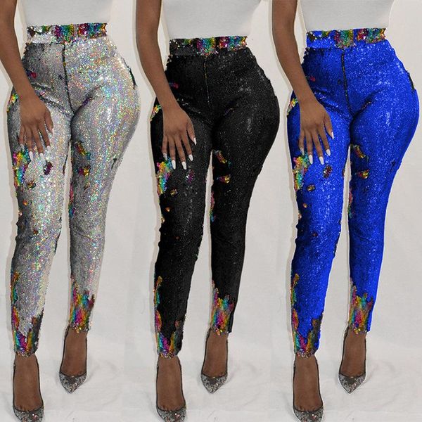 women's leggings 2021 european and american trousers nightclub color sequined selling, Black
women's leggings 2021 european and american trousers nightclub color sequined selling, Black