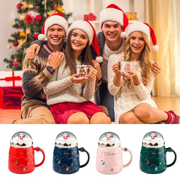 mugs christmas gifts coffee 400-500ml ceramic cartoon tea milk cups with spoon santa claus tree print caneca 
mugs christmas gifts coffee 400-500ml ceramic cartoon tea milk cups with spoon santa claus tree print caneca