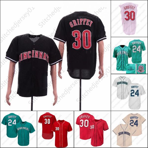 ken griffey jr jersey 1995 1997 vintage baseball hall of fame home away green white cream pullover button mens women youth, Black
ken griffey jr jersey 1995 1997 vintage baseball hall of fame home away green white cream pullover button mens women youth, Black