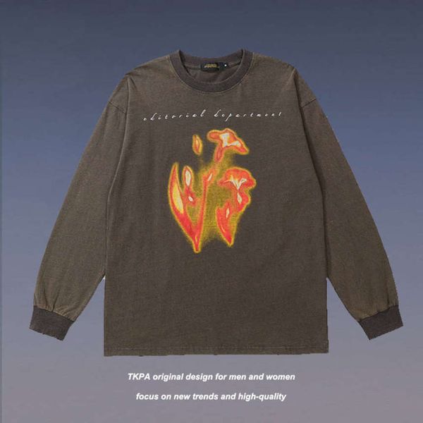 tkpa high street flame printing dark brand abi style pullover round neck sweater for men and women hip hop national tide, Black
tkpa high street flame printing dark brand abi style pullover round neck sweater for men and women hip hop national tide, Black