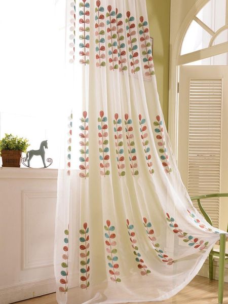 curtain & drapes white cotton embroidery colorful branches tulle curtains for living room bedroom sheer window treatments yarn fabric
curtain & drapes white cotton embroidery colorful branches tulle curtains for living room bedroom sheer window treatments yarn fabric