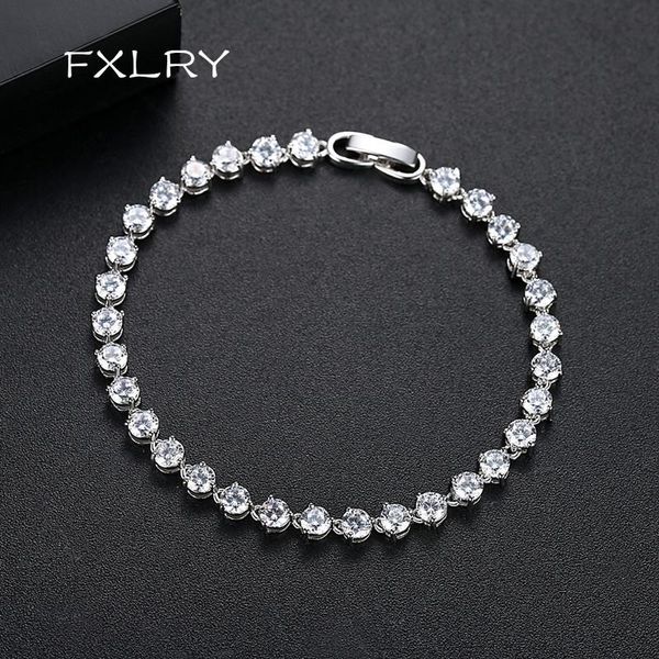 fxlry new arrival elegant white gold-color cubic zirconia simple three-jaw zircon bracelet for women fashion party jewelry, Golden;silver
fxlry new arrival elegant white gold-color cubic zirconia simple three-jaw zircon bracelet for women fashion party jewelry, Golden;silver