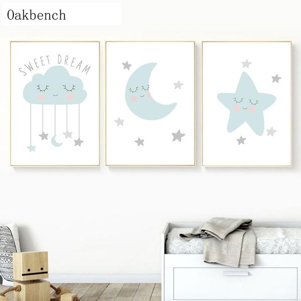 paintings nursery wall art canvas painting stars moon cloud poster sweet dream posters quotes picture nordic print baby bedroom decor
paintings nursery wall art canvas painting stars moon cloud poster sweet dream posters quotes picture nordic print baby bedroom decor