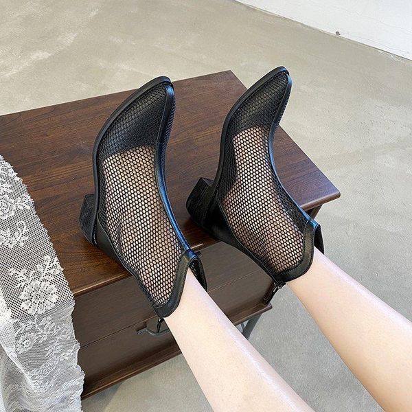 british style 2021 summer new mid-heel net boots wild net red ins tide street shooting breathable women sandals, Black
british style 2021 summer new mid-heel net boots wild net red ins tide street shooting breathable women sandals, Black