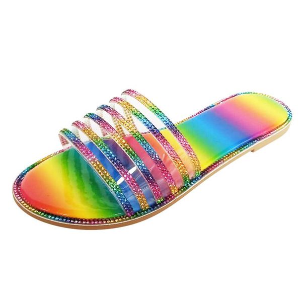 slippers summer women sandals glitter indoor outdoor footwear crystal flat fashion shoes women's female retro flats, Black
slippers summer women sandals glitter indoor outdoor footwear crystal flat fashion shoes women's female retro flats, Black