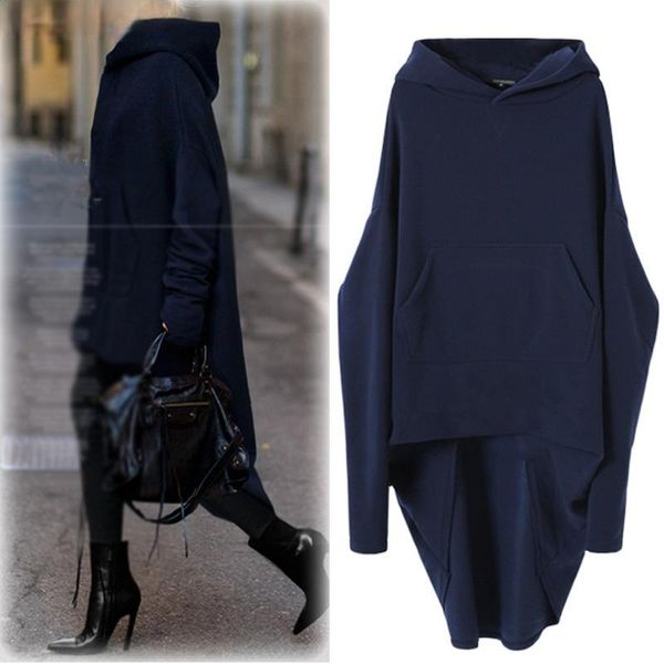 women's hoodies & sweatshirts women hooded long solid simple all-match loose pockets pullovers womens european style trendy elegant lad, Black
women's hoodies & sweatshirts women hooded long solid simple all-match loose pockets pullovers womens european style trendy elegant lad, Black