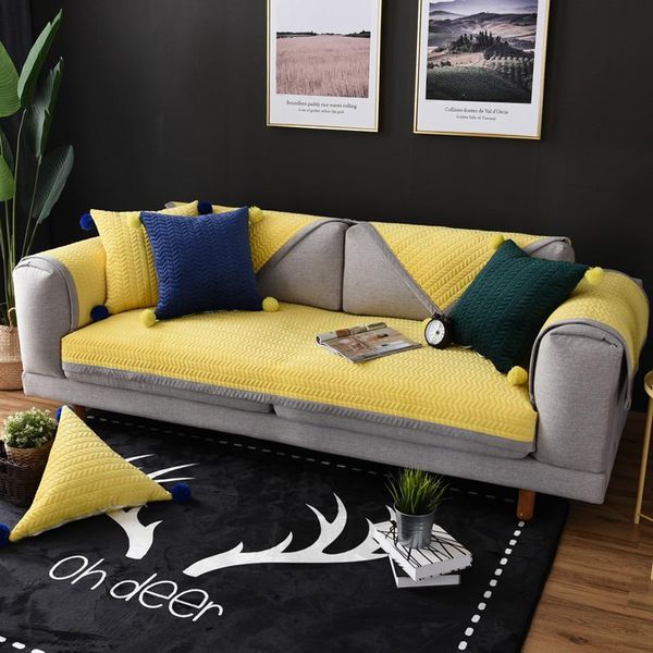 chair covers thick short plush sofa cover yellow modern slipcovers for sectional four seasons usage l-shaped towel 1pcs
chair covers thick short plush sofa cover yellow modern slipcovers for sectional four seasons usage l-shaped towel 1pcs