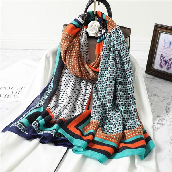 scarves european and american street classic flower pattern scarf wild silk custom long shawl female warm, Blue;gray
scarves european and american street classic flower pattern scarf wild silk custom long shawl female warm, Blue;gray