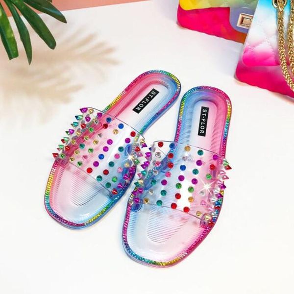 women sandals diamond shining female crystal slippers summer jelly transparent shoes flat with fashion beach shoes women 2021, Black
women sandals diamond shining female crystal slippers summer jelly transparent shoes flat with fashion beach shoes women 2021, Black