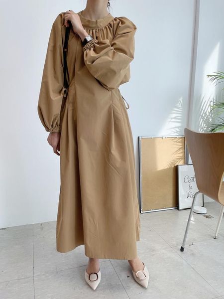 casual dresses women loose autumn maxi lantern sleeve high waist vintage midi vestido fold pleated office fashion oversize robe, Black;gray
casual dresses women loose autumn maxi lantern sleeve high waist vintage midi vestido fold pleated office fashion oversize robe, Black;gray