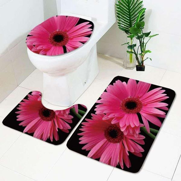 bath mats soft a variety of bright flowers absorbent and toilet floor three-piece set, foot mats, bathroom non-slip
bath mats soft a variety of bright flowers absorbent and toilet floor three-piece set, foot mats, bathroom non-slip