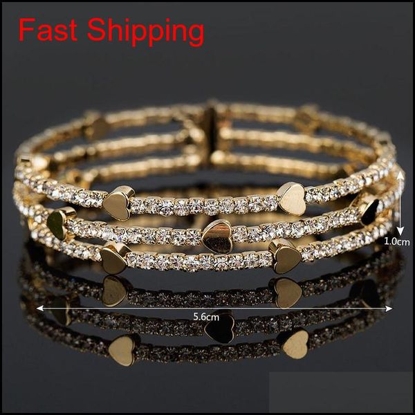 new fashion elegant women bangle 3 row wristband bracelet crystal cuff bling lady gift bracel jllwle dayupshop, Black
new fashion elegant women bangle 3 row wristband bracelet crystal cuff bling lady gift bracel jllwle dayupshop, Black