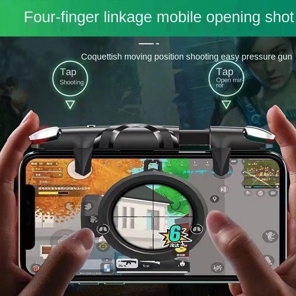 game controllers & joysticks chicken eating artifact four finger point connector mechanical key full-automatic gun pressing and continuous f
game controllers & joysticks chicken eating artifact four finger point connector mechanical key full-automatic gun pressing and continuous f