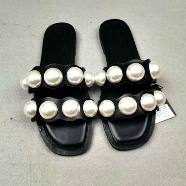slippers black pearl shoes women 2021 summer decoration slides female flat outdoor beach slide1
slippers black pearl shoes women 2021 summer decoration slides female flat outdoor beach slide1