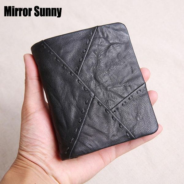 wallets handmade wallet men's short genuine leather trendy sheepskin youth soft vertical purse personality patched, Red;black
wallets handmade wallet men's short genuine leather trendy sheepskin youth soft vertical purse personality patched, Red;black