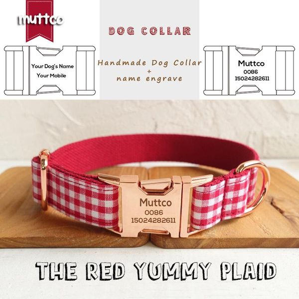 dog collars & leashes muttco customized puppy collar retailing characteristic the red yummy plaid anti-lost 5 sizes udc047m
dog collars & leashes muttco customized puppy collar retailing characteristic the red yummy plaid anti-lost 5 sizes udc047m