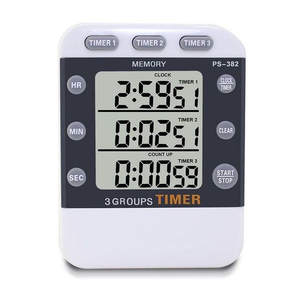 kitchen timers digital cooking timer clock,3 channels simultaneous timing countdown up pocket timer, large led display, loud alarm, mem
kitchen timers digital cooking timer clock,3 channels simultaneous timing countdown up pocket timer, large led display, loud alarm, mem