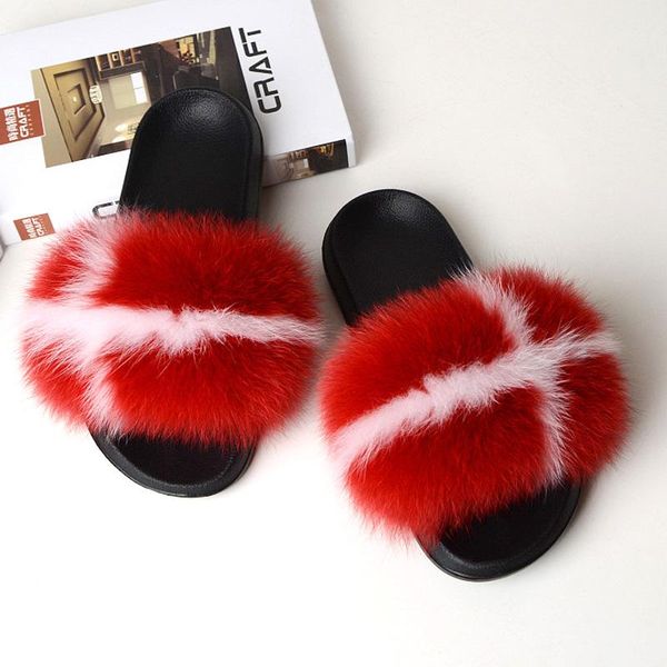 slippers patterns women's fur slides flat striped furry home female fashion real hair slipper shoes large size, Black
slippers patterns women's fur slides flat striped furry home female fashion real hair slipper shoes large size, Black