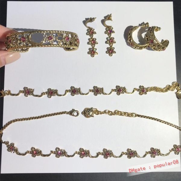 fashion retro jewelry set bracelet necklace earrings for woman brass diamond bracelet supply necklace chain, Black
fashion retro jewelry set bracelet necklace earrings for woman brass diamond bracelet supply necklace chain, Black