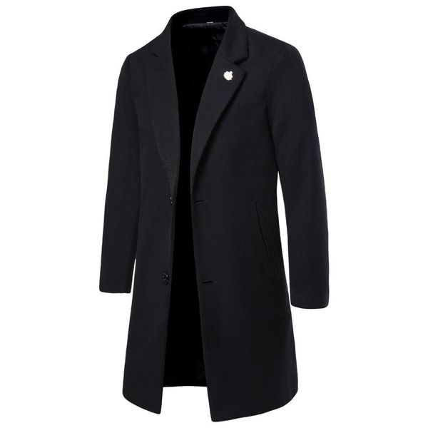 2021 new winter fashion men's solid color coat clothing male thick warm overcoat ghhj, Black
2021 new winter fashion men's solid color coat clothing male thick warm overcoat ghhj, Black