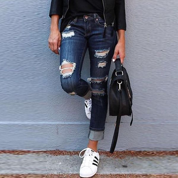 women's jeans women pants with holes fashion stretchy blue denim distressed skinny ripped trousers for clotheing
women's jeans women pants with holes fashion stretchy blue denim distressed skinny ripped trousers for clotheing