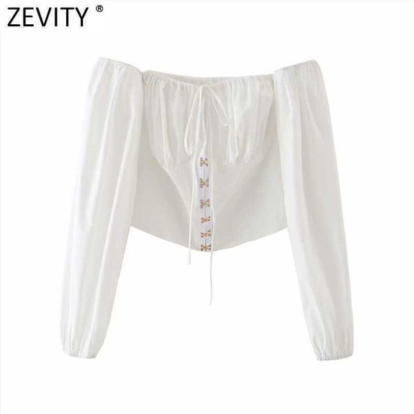 zevity women off shoulder lace up casual slim short smock blouse female court style shirts chic blusas ls7622 210603, White
zevity women off shoulder lace up casual slim short smock blouse female court style shirts chic blusas ls7622 210603, White