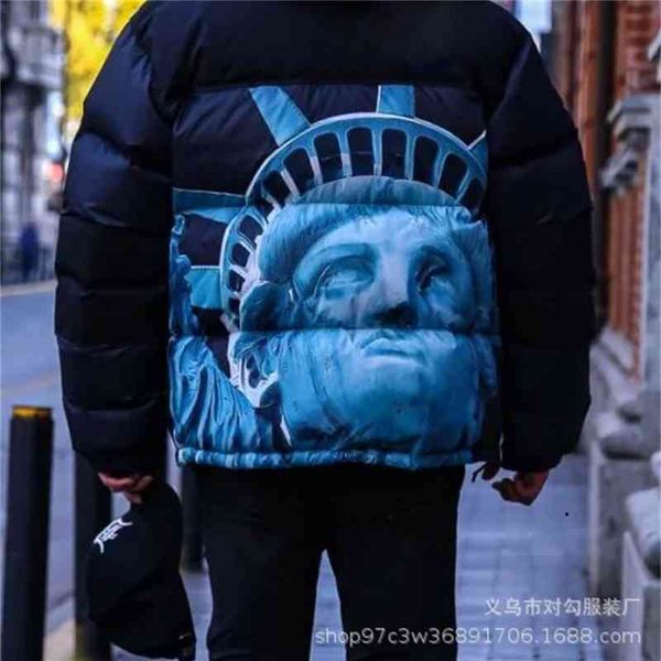 tlxt 2tnf32 statue of liberty down cotton jacket thickened embroidery men's and women's winter, Black
tlxt 2tnf32 statue of liberty down cotton jacket thickened embroidery men's and women's winter, Black