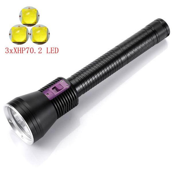 flashlights torches 2021 high power diving 3xxhp70.2 led dive underwater torch 200meters submersible lights use 3x26650 battery
flashlights torches 2021 high power diving 3xxhp70.2 led dive underwater torch 200meters submersible lights use 3x26650 battery