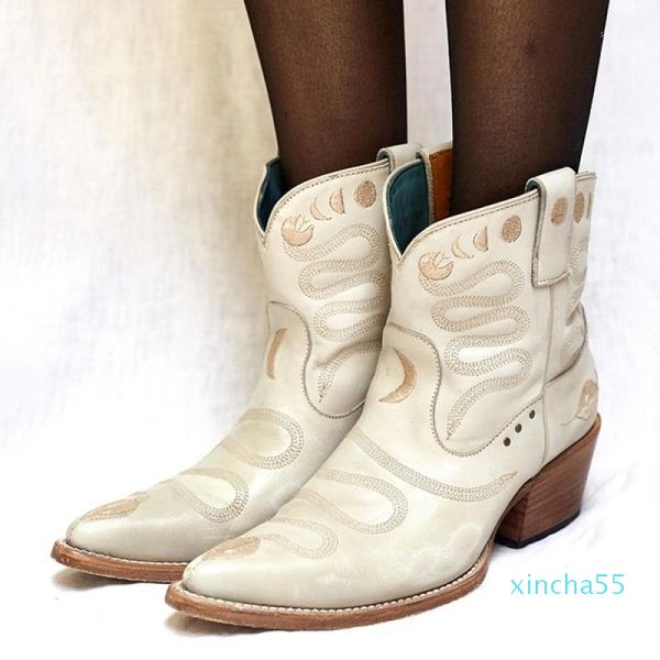 boots winter women ankle ladies embroidery vintage leather snake & moon phase western pointed toe booties shoes, Black
boots winter women ankle ladies embroidery vintage leather snake & moon phase western pointed toe booties shoes, Black