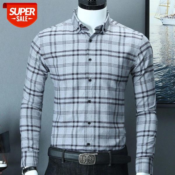 new excellent quality turndown collar long sleeve brushed fabric comfortable slim fit business men casual plaid checked shirts #gk6l, White;black
new excellent quality turndown collar long sleeve brushed fabric comfortable slim fit business men casual plaid checked shirts #gk6l, White;black