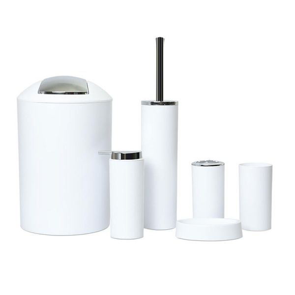 bath accessory set 6pcs plastic bathroom accessories gift essential el trash can toothbrush holder lotion dispenser toilet brush countertop
bath accessory set 6pcs plastic bathroom accessories gift essential el trash can toothbrush holder lotion dispenser toilet brush countertop