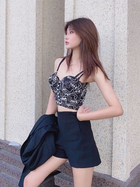 spaghetti strap white black waistcoat embroidery lace backless crop nightclub high waist bodycon female camisoles, Black;red
spaghetti strap white black waistcoat embroidery lace backless crop nightclub high waist bodycon female camisoles, Black;red