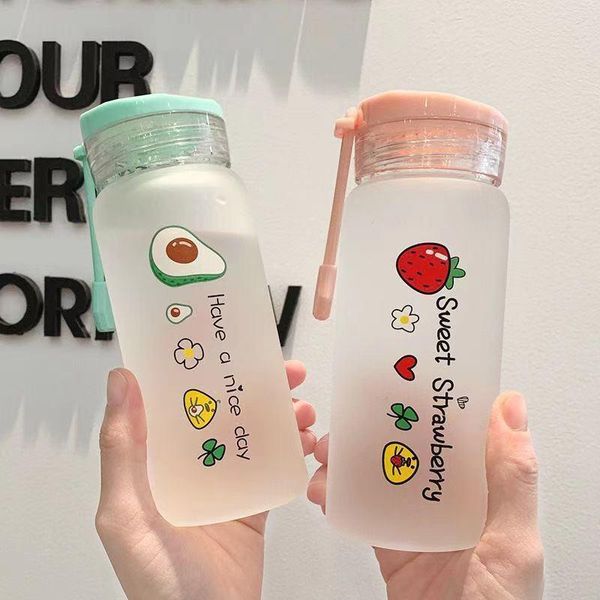 400ml creative fruit frosted glass water bottles portable transparent glass water cup cartoon cute drinking cup strawberry milk
400ml creative fruit frosted glass water bottles portable transparent glass water cup cartoon cute drinking cup strawberry milk