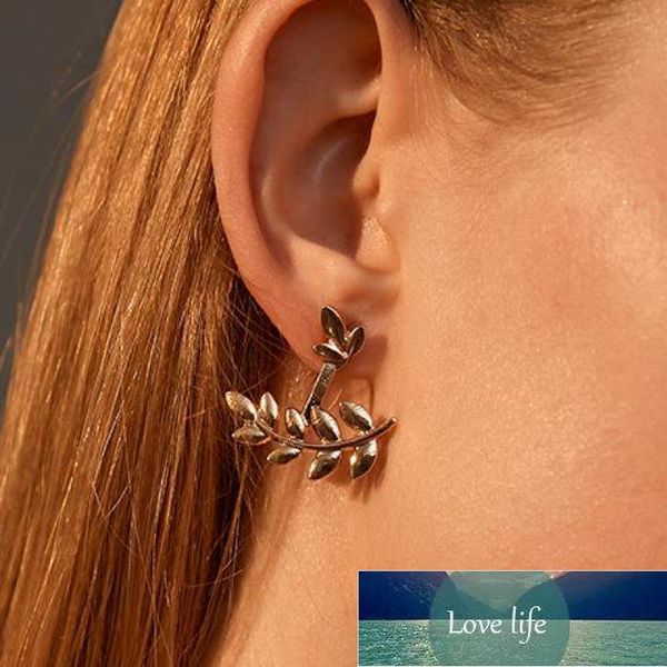 leaf earrings creative simple leaves stud earrings for women earing jewelry gold silver color earings spring summer earring gift  factory pr, Golden;silver
leaf earrings creative simple leaves stud earrings for women earing jewelry gold silver color earings spring summer earring gift  factory pr, Golden;silver
