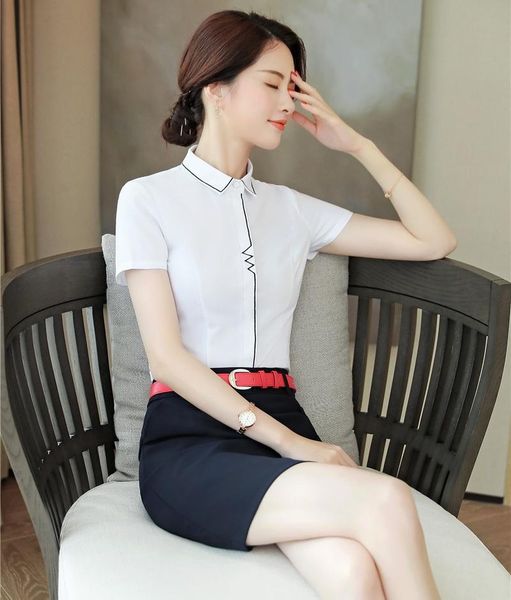 women's blouses & shirts formal ladies white women work suits two piece skirt and sets short sleeve office uniform ol style
women's blouses & shirts formal ladies white women work suits two piece skirt and sets short sleeve office uniform ol style