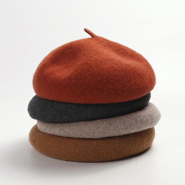 berets fleece wool solid women cap adjustable autumn winter thick pumpkin hat for young girl fashion accessories outdoor, Blue;gray
berets fleece wool solid women cap adjustable autumn winter thick pumpkin hat for young girl fashion accessories outdoor, Blue;gray