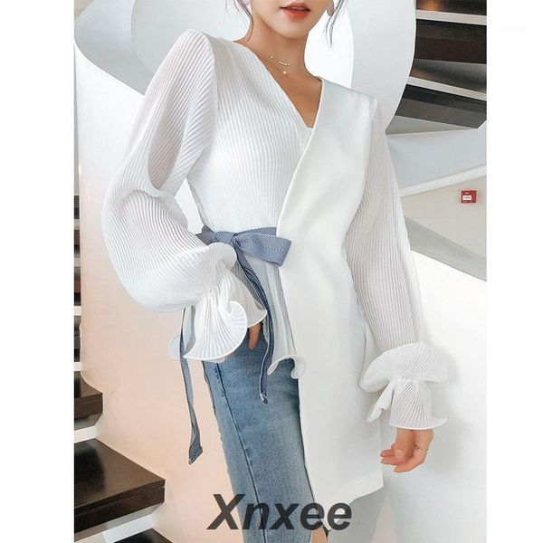 women's blouses & shirts white irregular women blouse fashion patchwork v neck harajuku bow belted elegant office lady long sleeve card
women's blouses & shirts white irregular women blouse fashion patchwork v neck harajuku bow belted elegant office lady long sleeve card