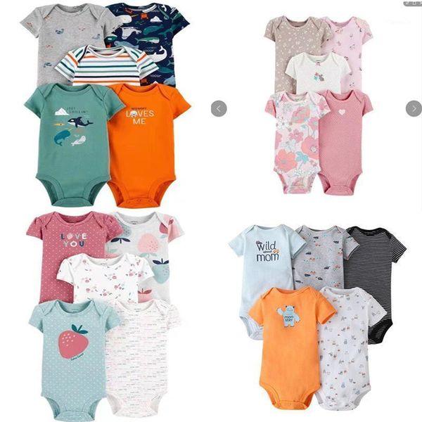 summer cotton baby clothes boy girl short sleeve o-neck bodysuit sets 2021 born print body suits 5pcs/set 6-24m rompers, Blue
summer cotton baby clothes boy girl short sleeve o-neck bodysuit sets 2021 born print body suits 5pcs/set 6-24m rompers, Blue