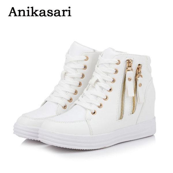 boots spring autumn women height increasing ankle wedges platform zipper high black white casual shoes woman
boots spring autumn women height increasing ankle wedges platform zipper high black white casual shoes woman