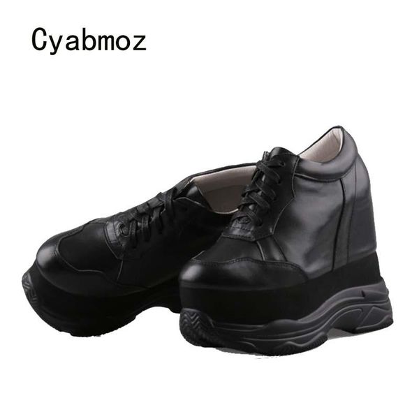 dress shoes cyabmoz women genuine leather height increasing hidden high heels woman pumps party zapatos mujer tenis feminino, Black
dress shoes cyabmoz women genuine leather height increasing hidden high heels woman pumps party zapatos mujer tenis feminino, Black