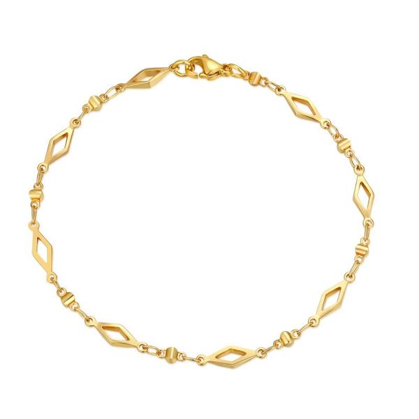 link, chain 14k gold plated hollow squared elegant bracelet fashion jewelry for women, girls, Black
link, chain 14k gold plated hollow squared elegant bracelet fashion jewelry for women, girls, Black