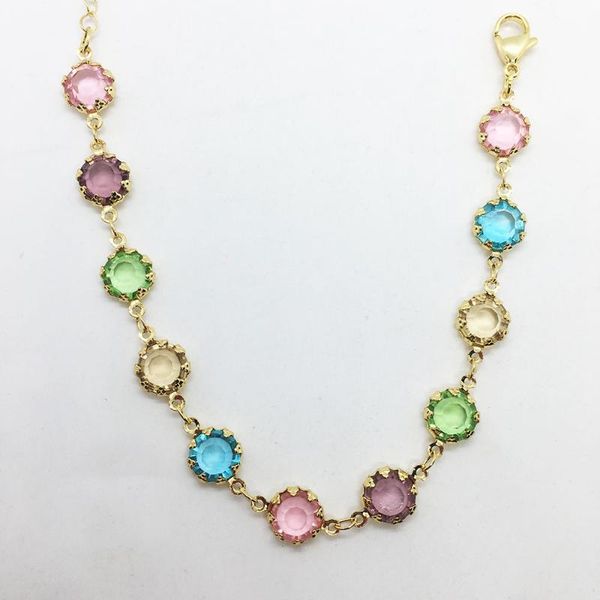 chains luxury edging glass beads 18kgoldcopper chain couple necklace man pulseira bracelet female beauty gift jewelry wholesale items, Silver
chains luxury edging glass beads 18kgoldcopper chain couple necklace man pulseira bracelet female beauty gift jewelry wholesale items, Silver