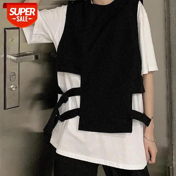 t-shirt summer 2020 new harajuku style short-sleeved irregular dark vest two-piece fashion round neck suit men and women tide #7a1w, White
t-shirt summer 2020 new harajuku style short-sleeved irregular dark vest two-piece fashion round neck suit men and women tide #7a1w, White