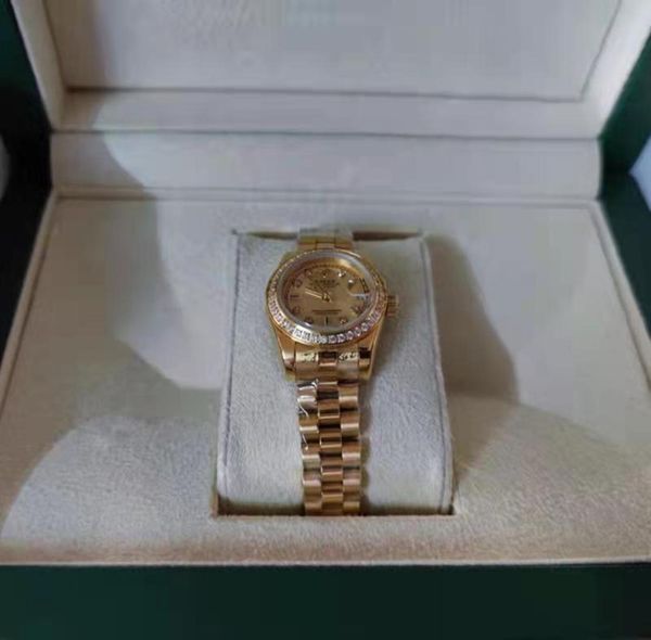 with original box 26mm woman watch datejust 116233 date president 18k gold diamond dial asia 2813 movement mechanical automatic man's w, Slivery;brown
with original box 26mm woman watch datejust 116233 date president 18k gold diamond dial asia 2813 movement mechanical automatic man's w, Slivery;brown