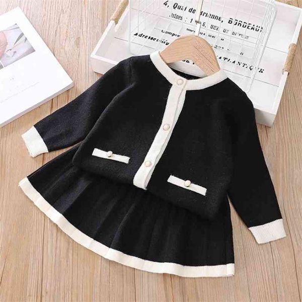 girls sets autumn winter warm soft cardigan long sleeve sweater+ pleated skirt 2pcs toddler clothes 210528, White
girls sets autumn winter warm soft cardigan long sleeve sweater+ pleated skirt 2pcs toddler clothes 210528, White