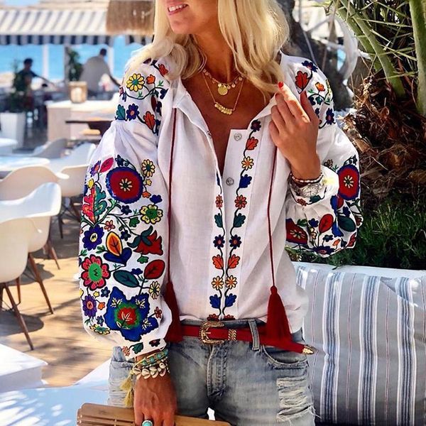 women's polos plus size spring tunic women casual long sleeve vintage floral printed bohemian party blouse shirts female blusas 7, White
women's polos plus size spring tunic women casual long sleeve vintage floral printed bohemian party blouse shirts female blusas 7, White