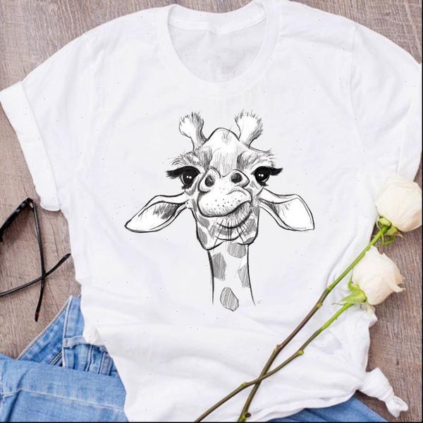 women graphic giraffe face 90s casual animal cartoon clothes lady tees print clothing female t shirt womens t shirt, White
women graphic giraffe face 90s casual animal cartoon clothes lady tees print clothing female t shirt womens t shirt, White